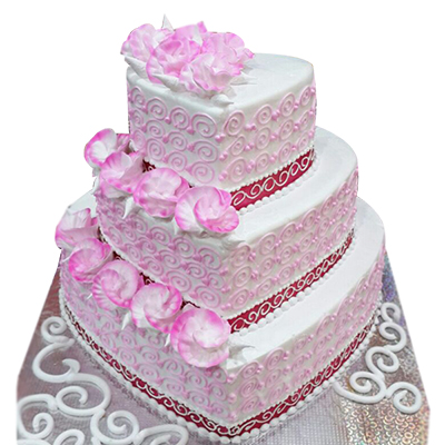 "Designer Grand Heart shape Cake - 5Kgs ( 3 step) - Click here to View more details about this Product